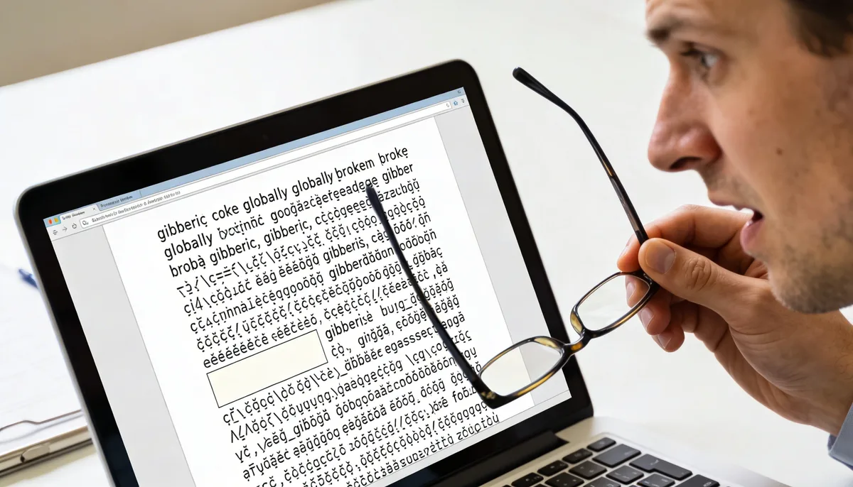 PDF document showing correct vs substituted fonts after missing font embedding
